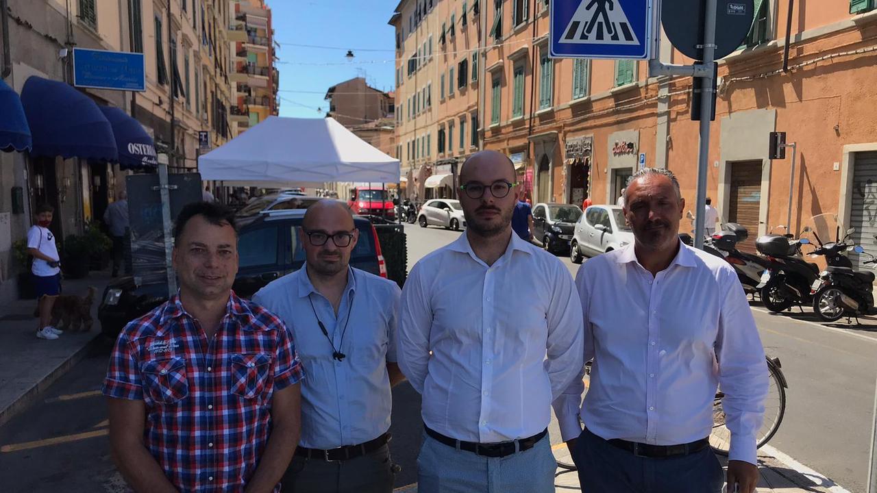 Da sinistra: Michele Gasparri, Carlo Ghiozzi, Alessandro Perini e Stefano Parra (Foto di Dario Marzi)