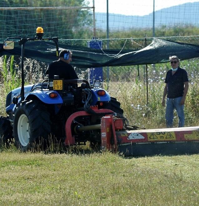 Campo da calcio Il manto torna ok