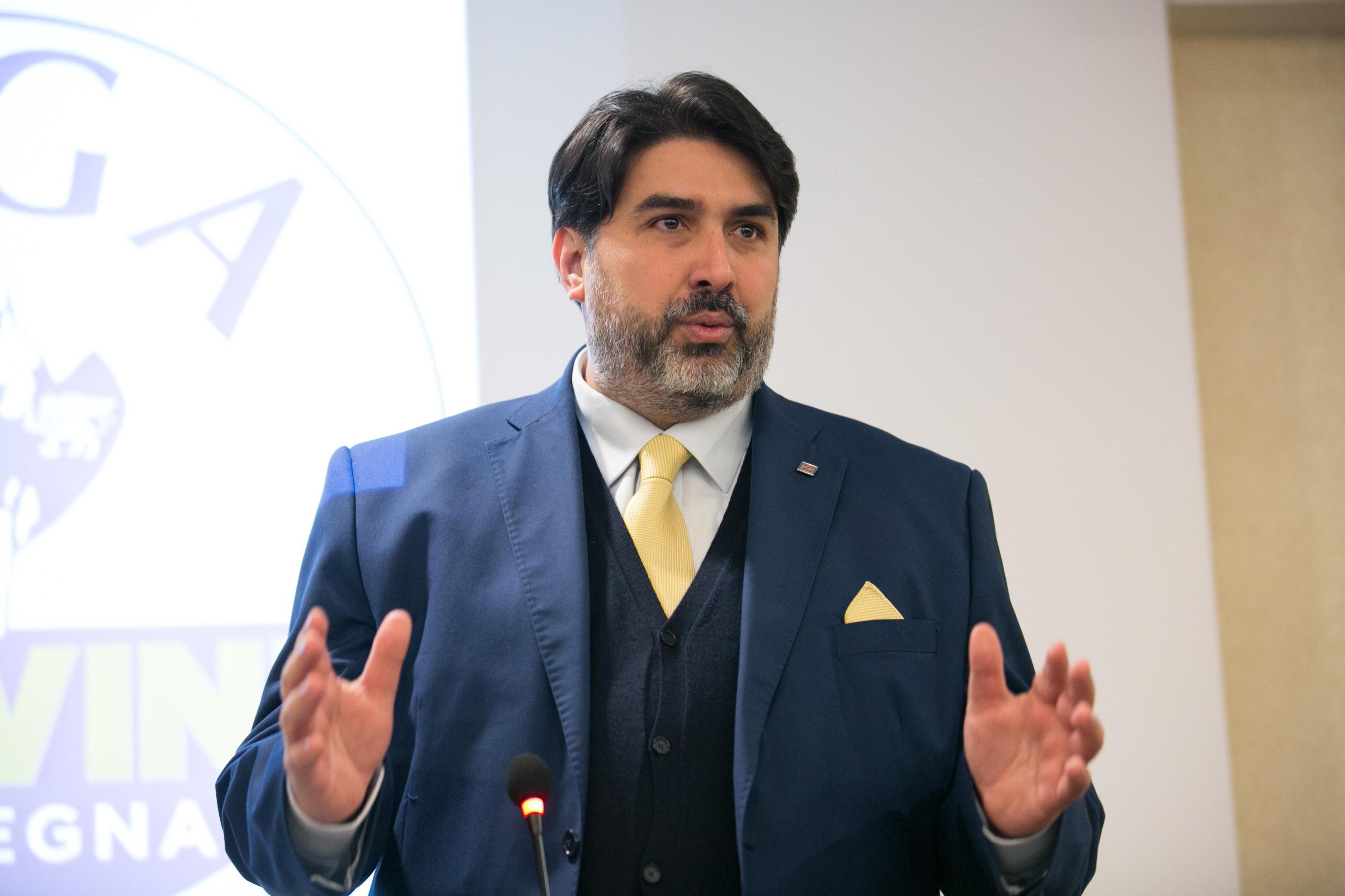 Il presidente Solinas