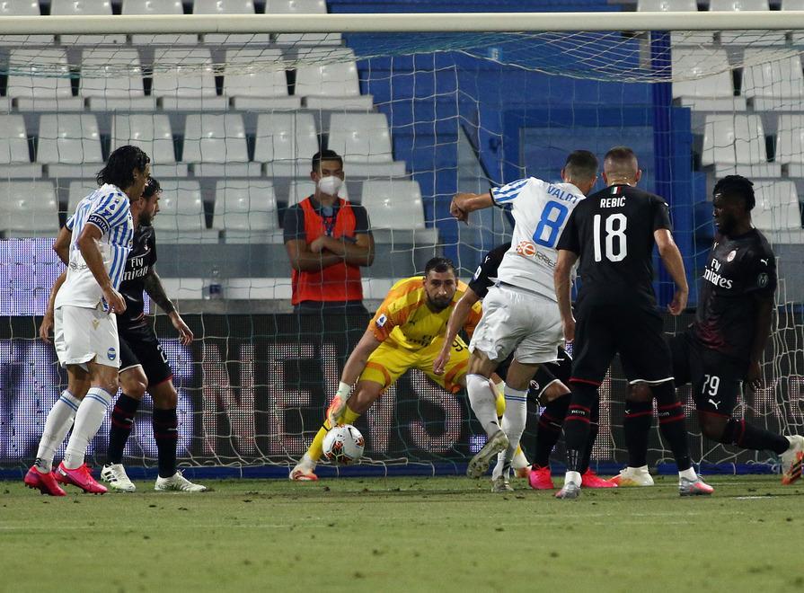 Valoti in gol contro il Milan