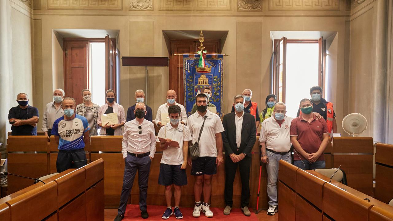 Tutti i premiati dell’edizione numero 24 del premio Albano Aramini (foto Carlo Sestini)