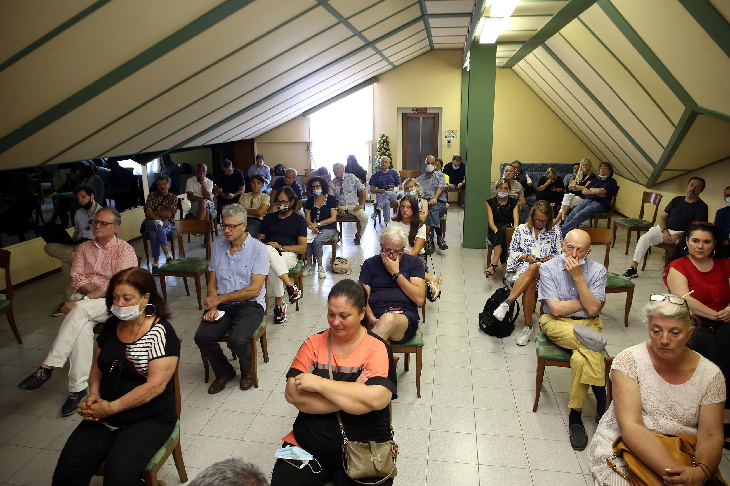 Un momento dell'incontro dedicato alle Terme (Foto Nucci)
