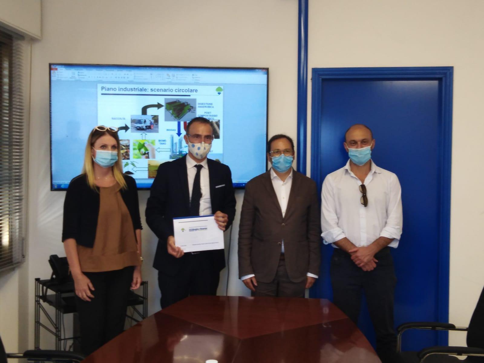 Un momento della presentazione del piano industriale al Cermec