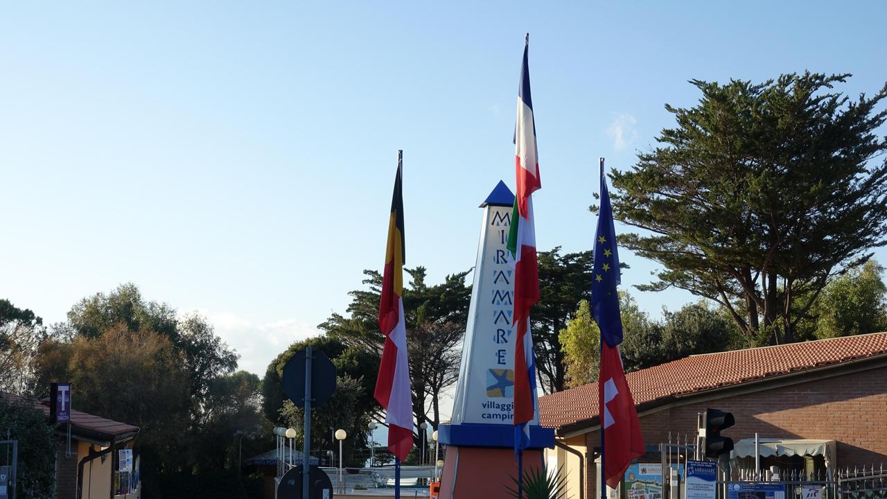 L'ingresso del camping Miramare