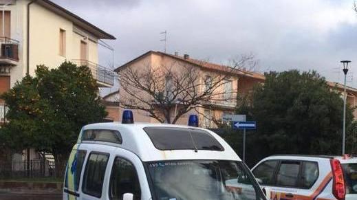 Un'ambulanza della Misericordia di San Pietro in Palazzi