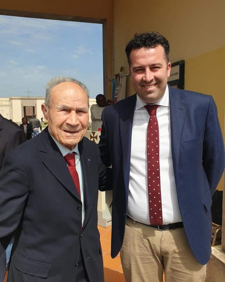 Bruno Faggioli insieme al sindaco Alessio Mugnaini