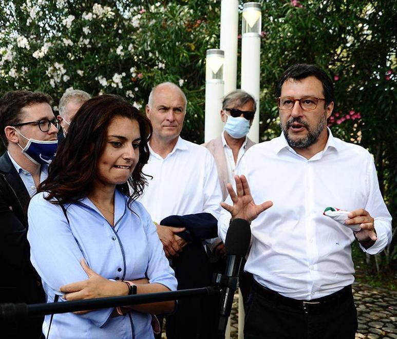 Matteo Salvini con Susanna Ceccardi