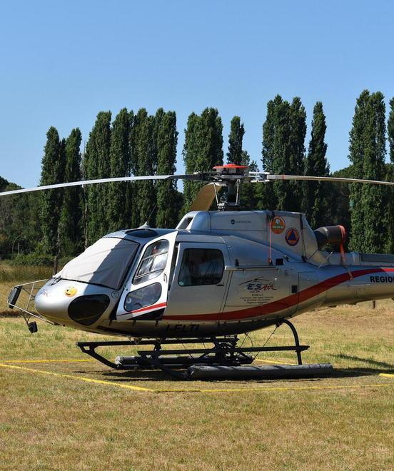 Elicottero antincendio nel Parco
