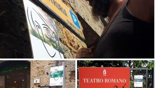 Tra arte e speranza: Volterra invasa dai volti che attendono un sorriso