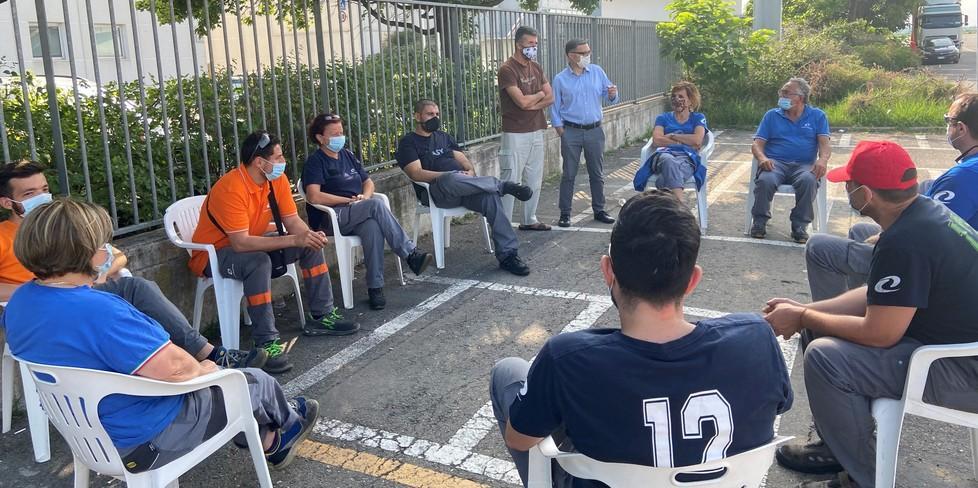 Amico incontra gli operai Comer «Serve chiarezza» 