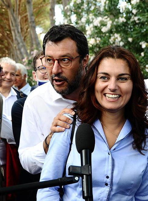 Matteo Salvini e Susanna Ceccardi