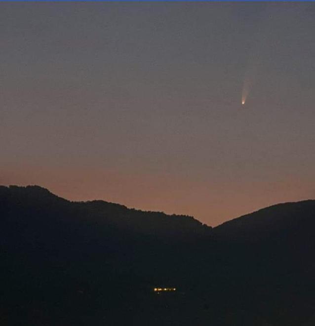 La cometa Neowise visibile nei nostri cieli