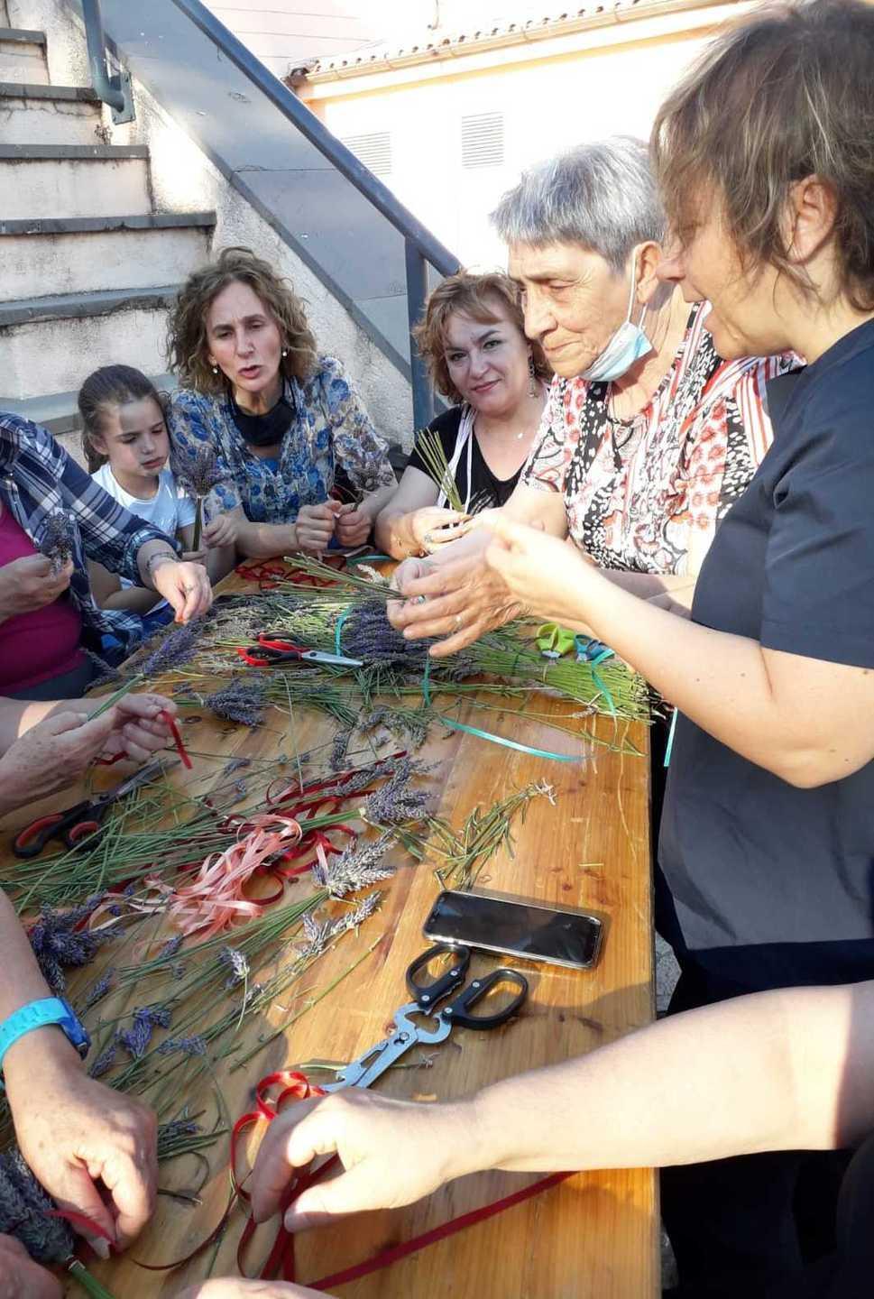 Imballaggio della lavanda, successo del corso