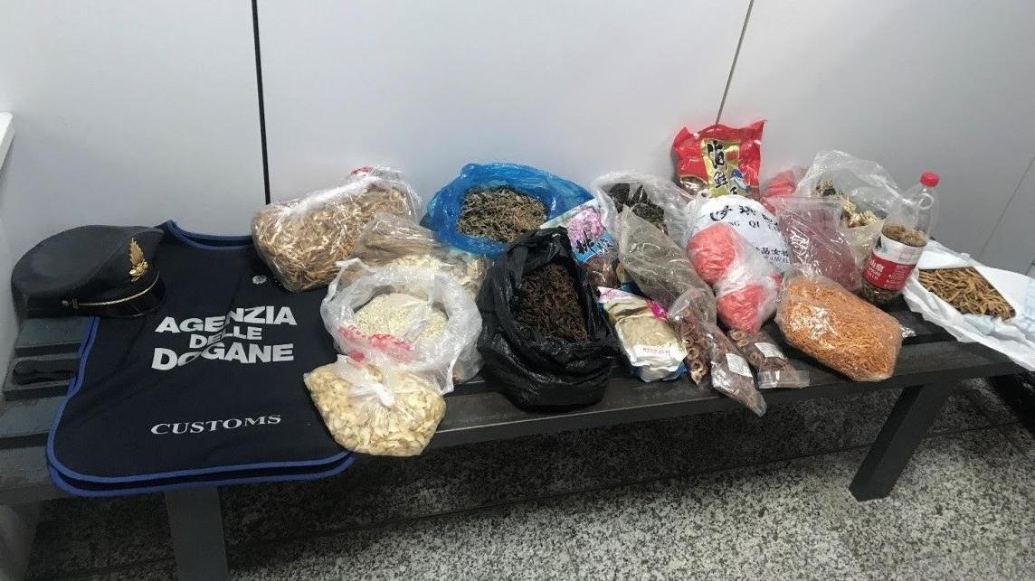 Sequestrati all’aeroporto 20 kg di cibo cinese senza etichetta