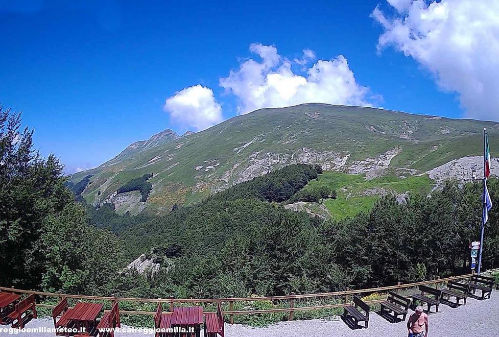 Una delle immagini della webcam del rifiugio Battisti