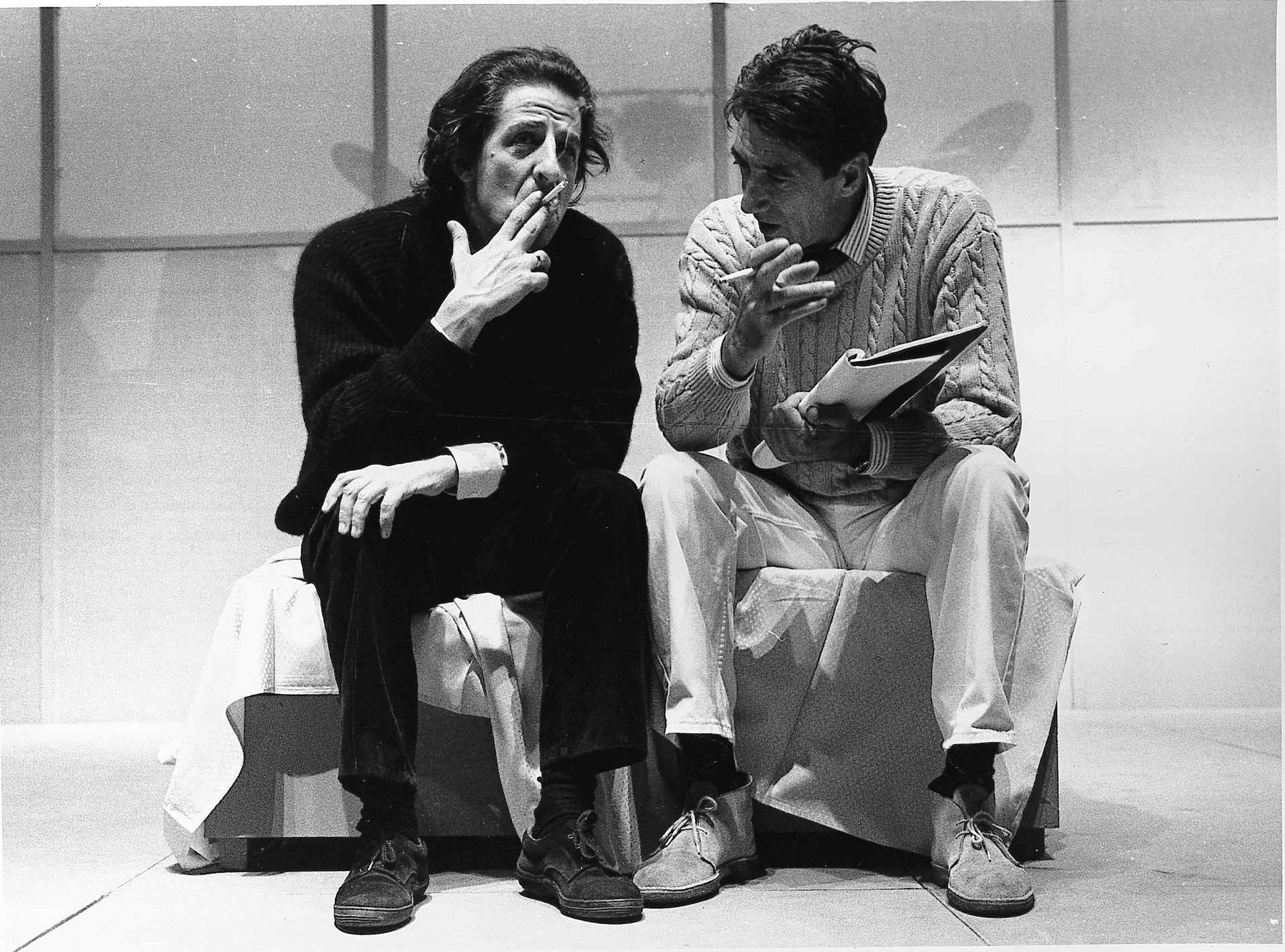 Sandro Luporini insieme a Giorgio Gaber