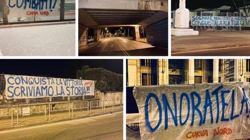 In città sale la febbre per la prima gara tutti con gli azzurri un mare di striscioni