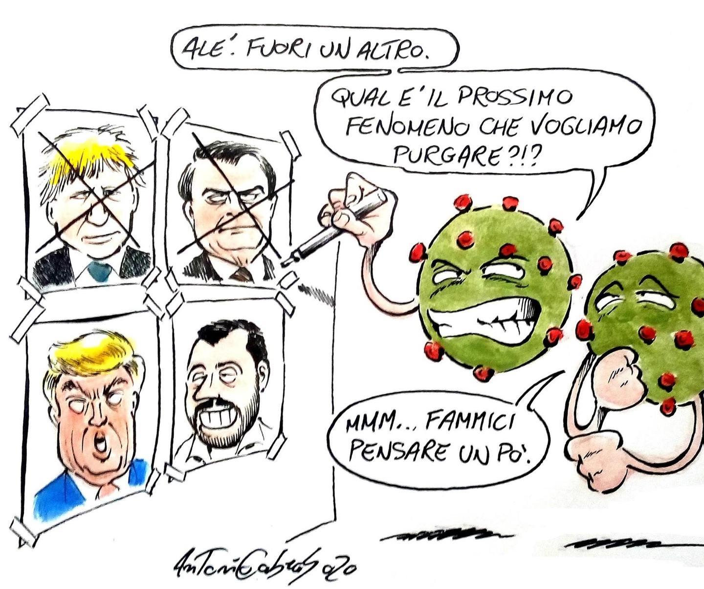 Covid e Salvini, il vignettista di Sorso insultato sui social 