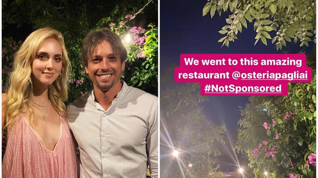 La Ferragni a cena a Seravezza all’Osteria A’ Pagliai. C’era anche Andrea Agnelli