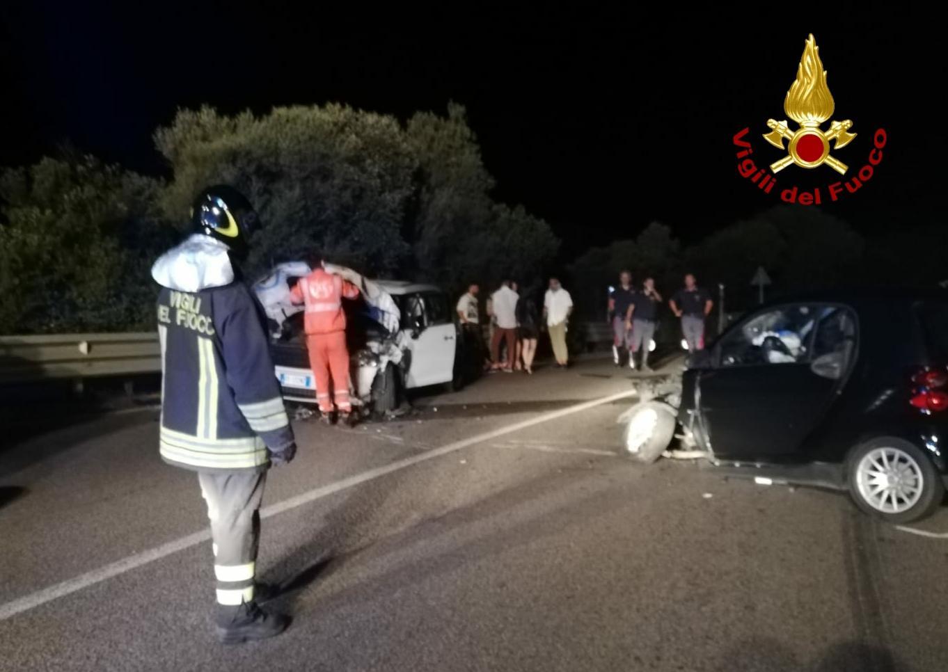 Scontro sulla Olbia-Arzachena: sei feriti