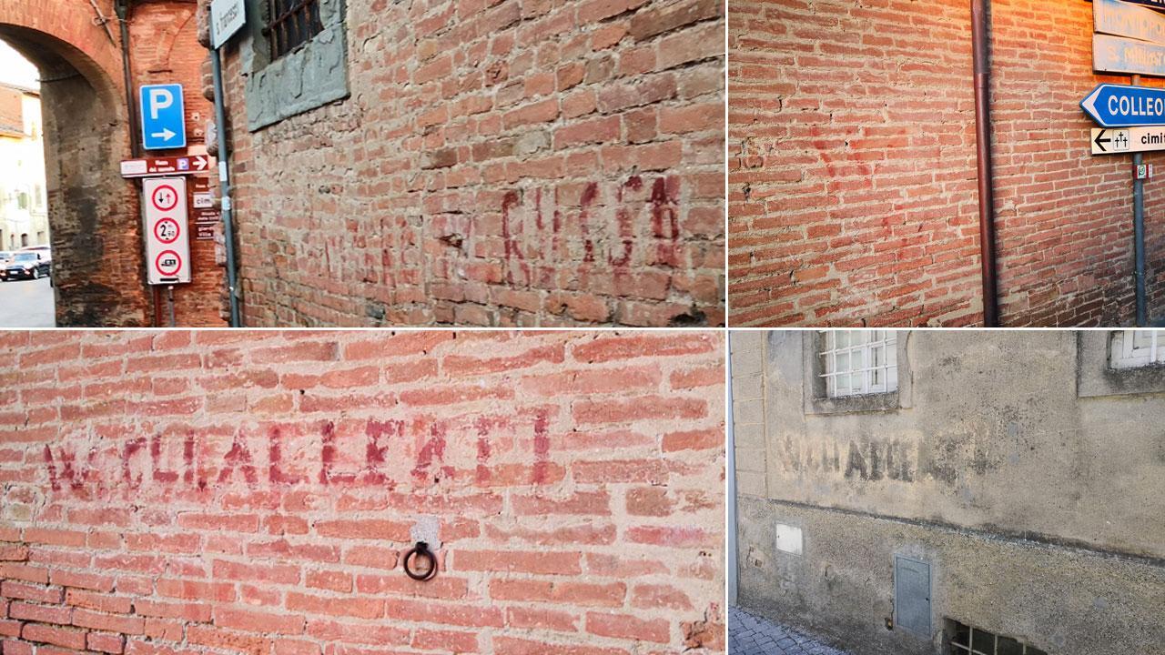 La gioia dei palaiesi per la Liberazione scritta sui muri: ora rischia di scomparire