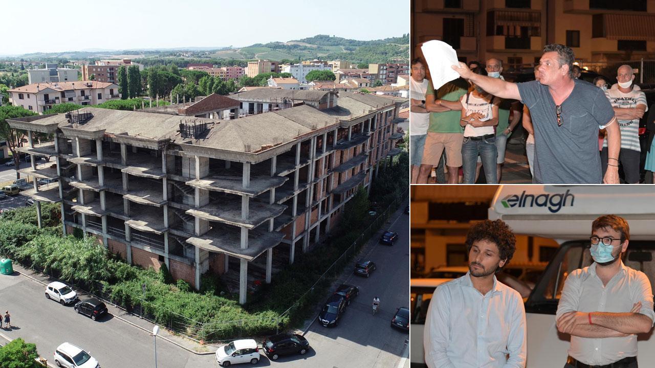 Ecomostro, l’ultimatum dei cittadini: «Non vogliamo più vedere il casermone» 