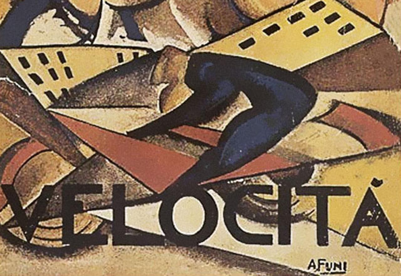 La velocità è il tema centrale di questo articolo di Cristiano Meoni (nella foto un'opera di Achille Funi)