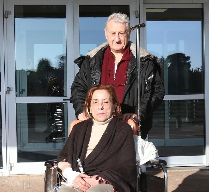 Sandra Pelosi con il marito Luigi Gorello in una foto del 2017