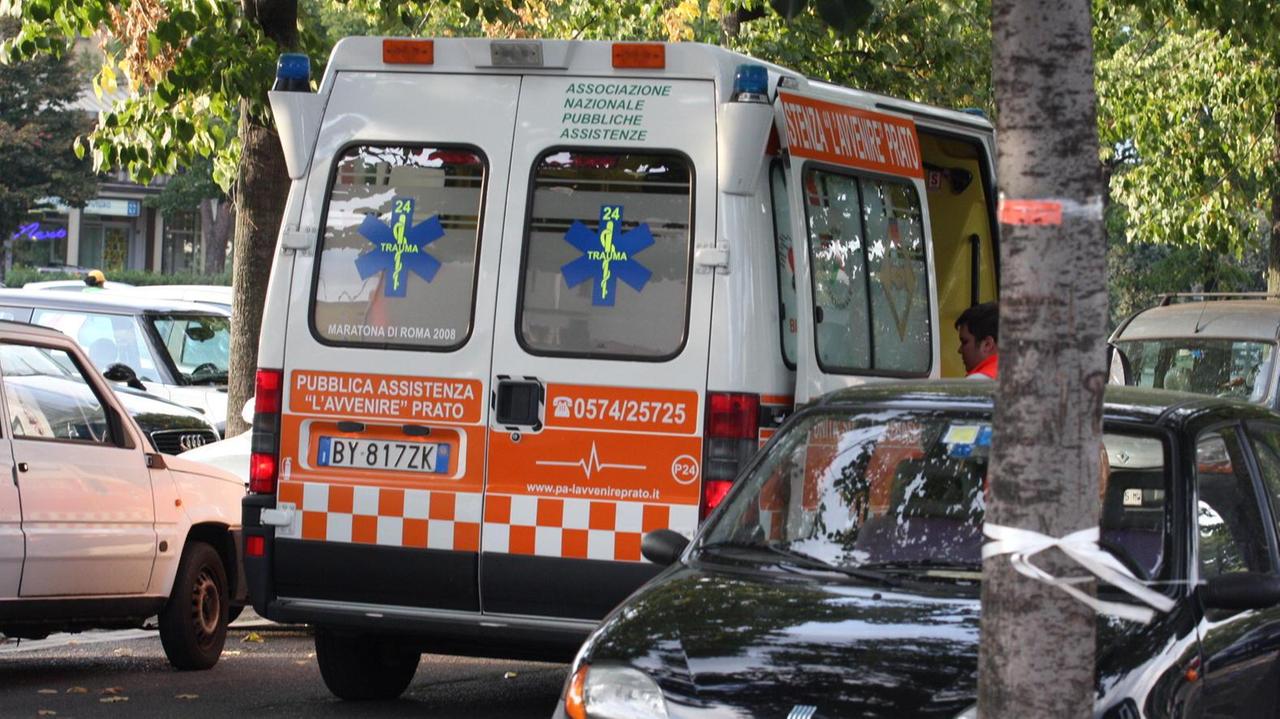 Un'ambulanza della Pubblica Assistenza (archivio)