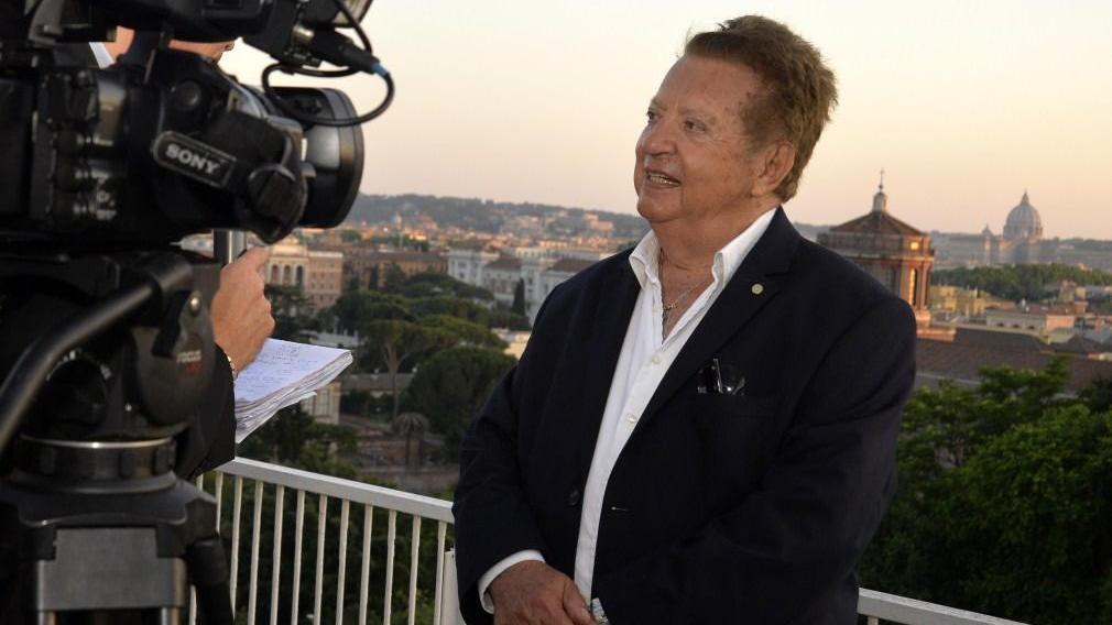Vittorio Cecchi Gori durante le riprese del docufilm