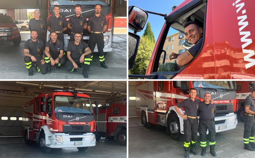Ultimo giorno di lavoro con il turno D del distaccamento di Cascina per il vigile del fuoco-psicologo Paolo Bernardini