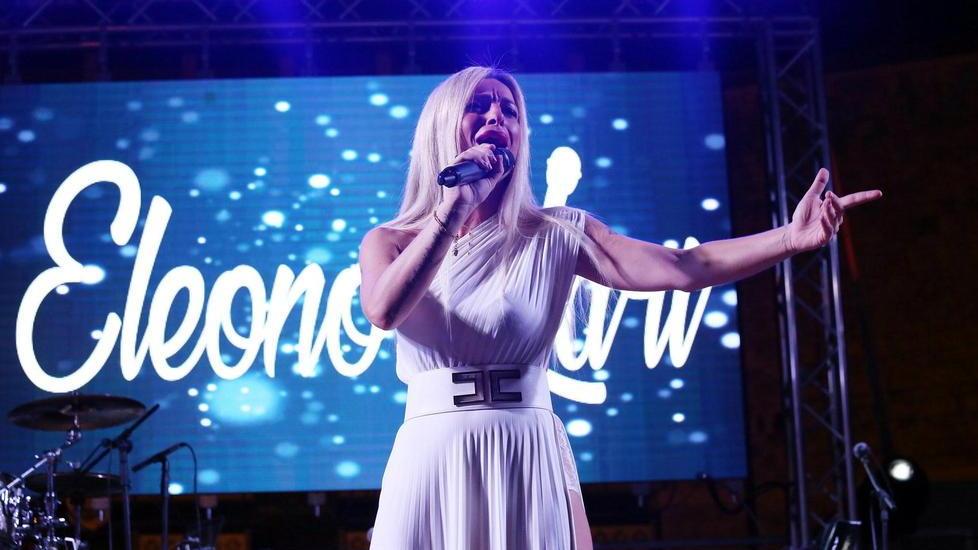 Eleonora Lari, madrina della serata finale al Tettuccio (Foto Nucci)