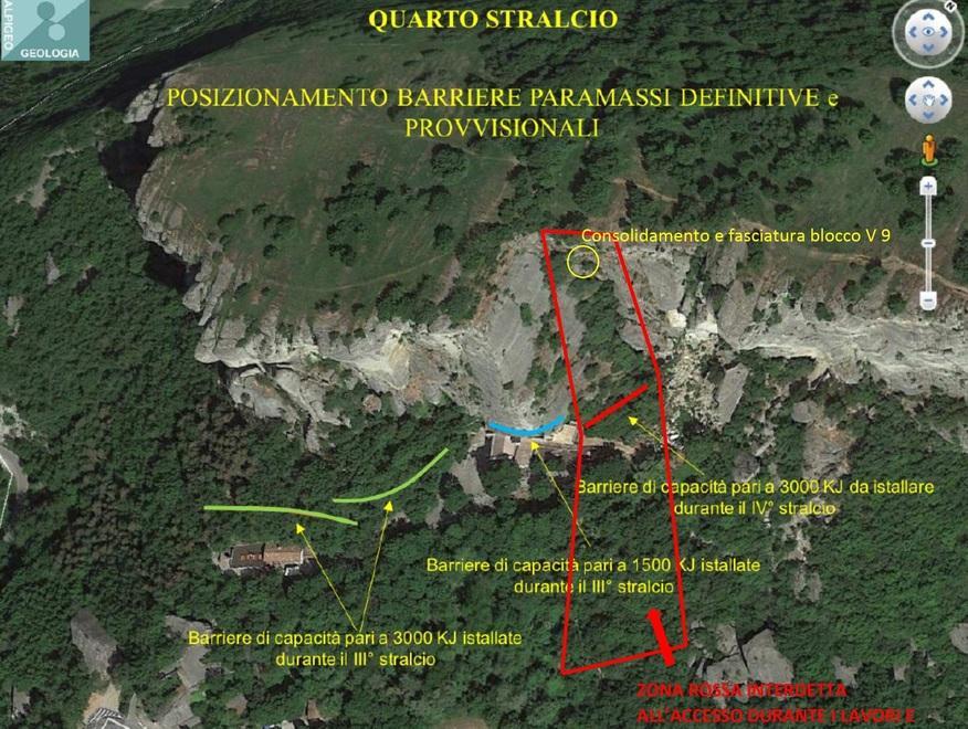 Avviata la messa in sicurezza Chiusi alcuni punti della Pietra 