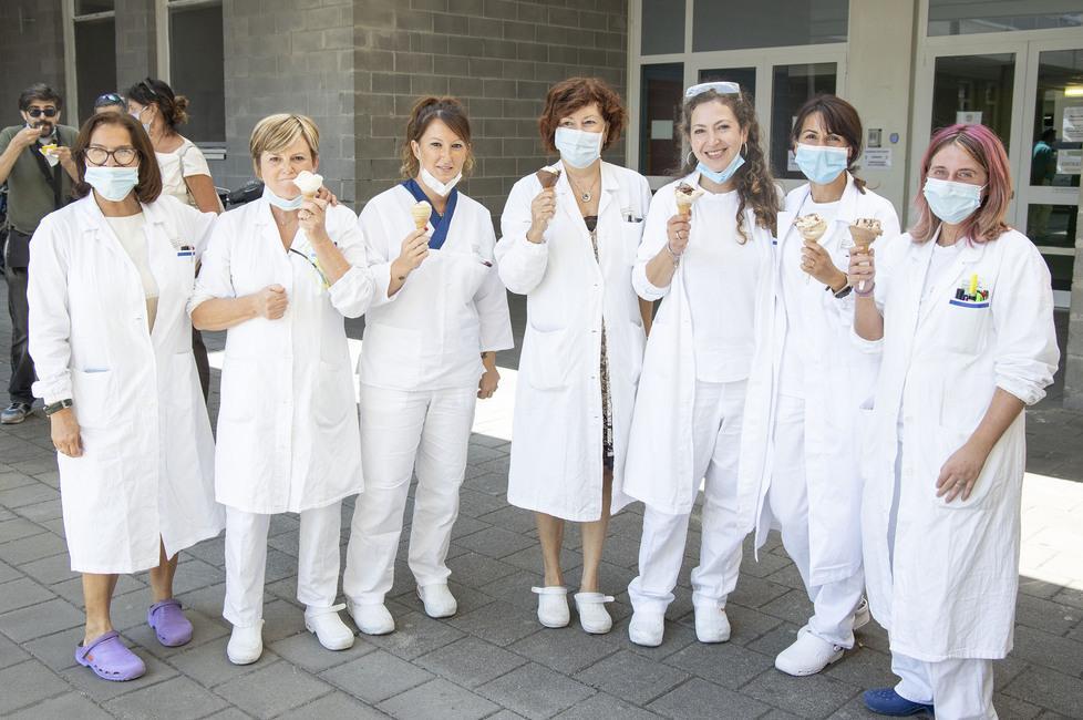 Gelati per tutti all’ospedale di Baggiovara 
