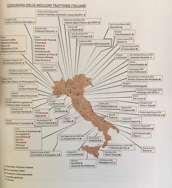 Nelle mappe del Gambero Rosso la Sardegna non c’è 