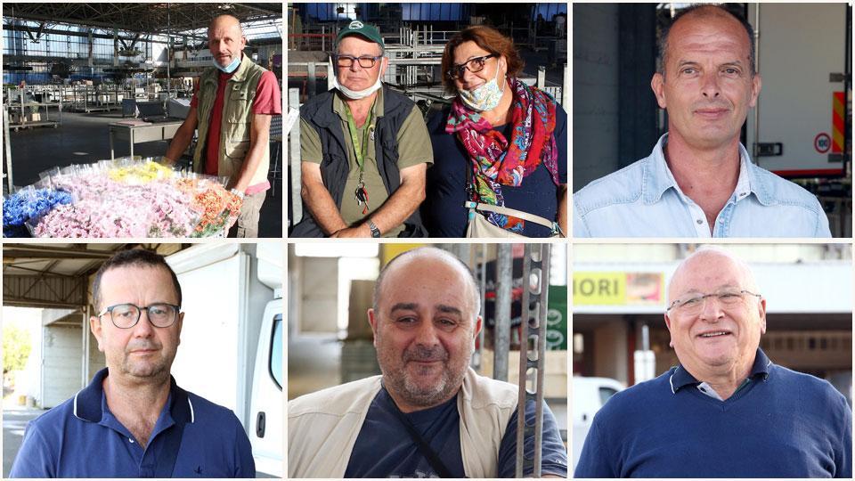 Le foto dei protagonisti della nostra inchiesta intervistati ieri mattina all’interno del Comicent di Pescia, Fulvio Pagni, Roberto e Stefania Benedetti, Gianluca Ammazzini, presidente del Co. Co. Vi. Pe, Nicola Del Ministro, presidente dell’Associazione Vivaisti di Pescia, Claudio Ciomei, Antonio Grassotti, presidente del Mefit di Pescia