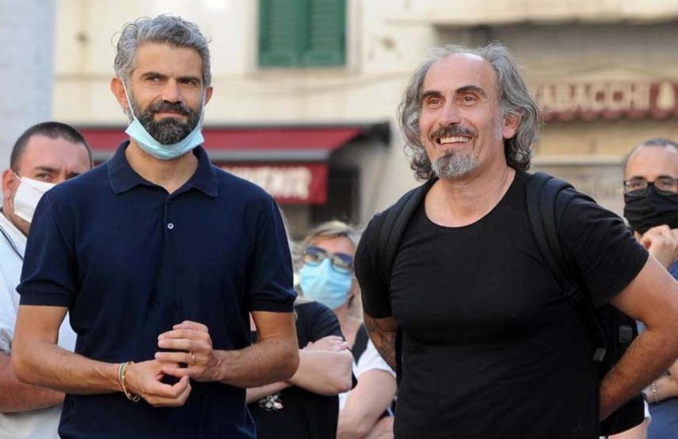 Il sindaco Francesco Ferrari e il suo vice, Giuliano Parodi