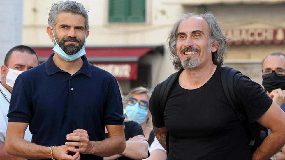 Il sindaco Francesco Ferrari e il suo vice, Giuliano Parodi