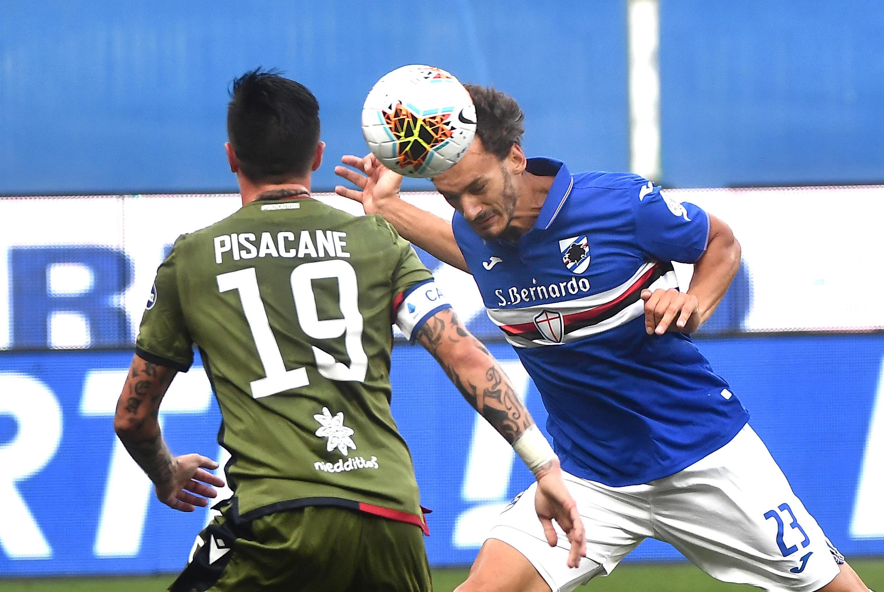 Cagliari travolto a Genova: la Samp vince 3-0
