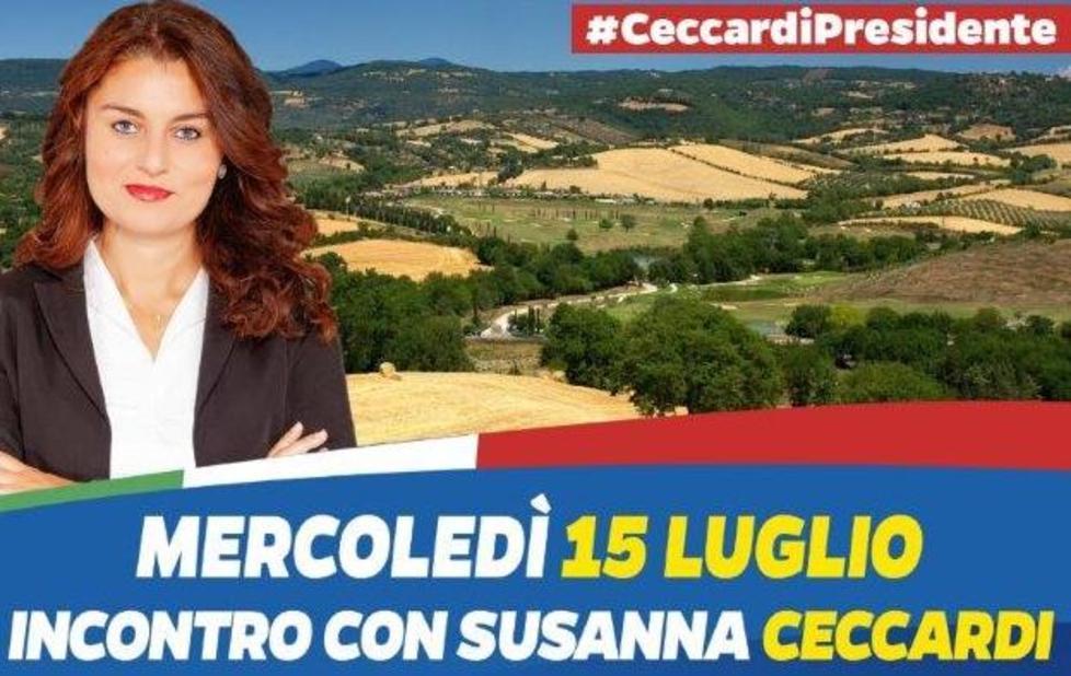 Susanna Ceccardi oggi fa tappa in città La accoglie il sindaco