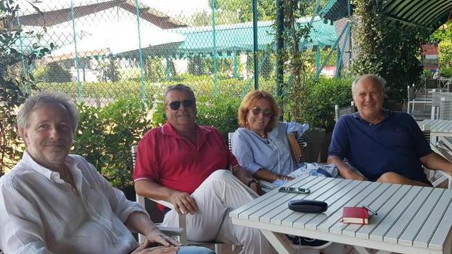 Baldini e Bramanti (Lega) Visita al Tennis Club Italia «Qui si punta sui giovani»