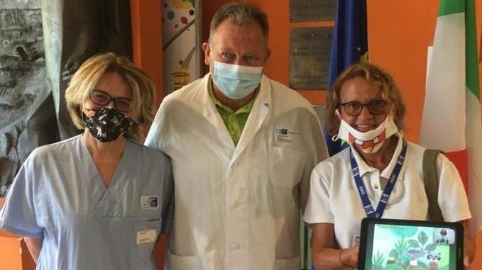 Sui tablet le favole illustrate per i bambini della Pediatria