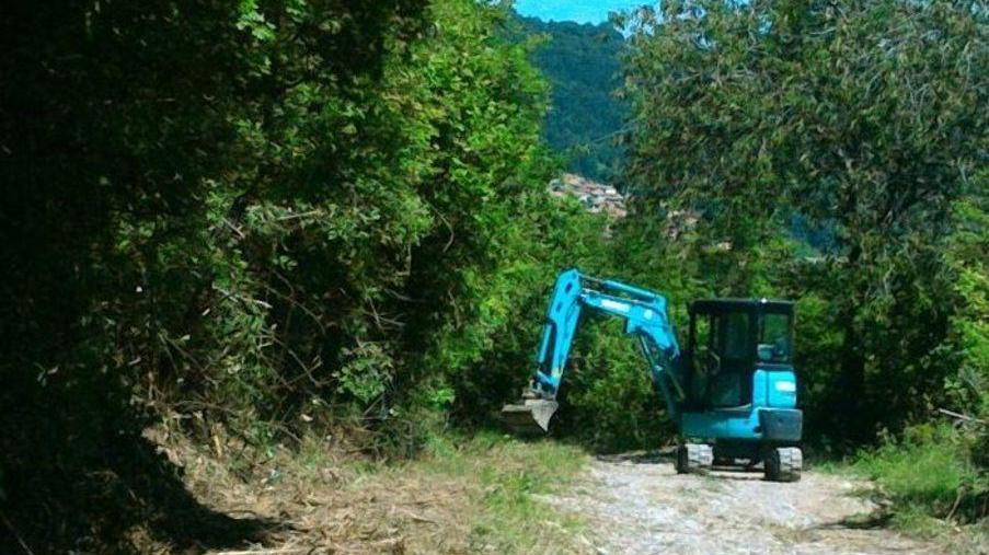 Lavori della Bonifica sulla strada bianca rovinata dal maltempo