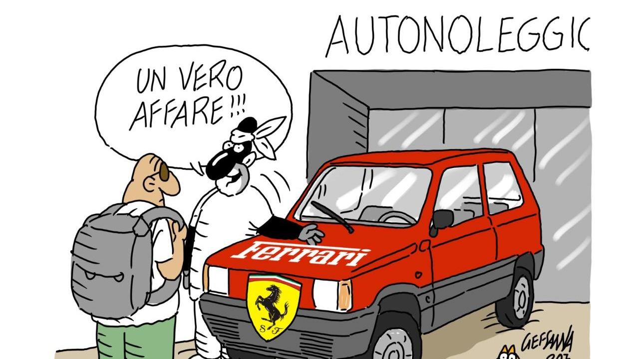 La vignetta di Gef: prezzi alle stelle negli autonoleggi sardi