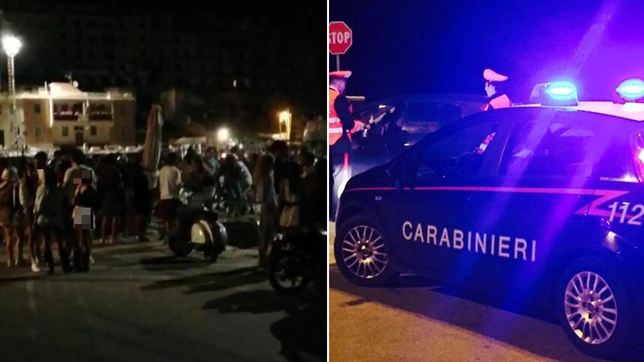 Musica e alcol: 150 ragazzini sul lungomare di Porto Ercole. Arrivano i carabinieri 