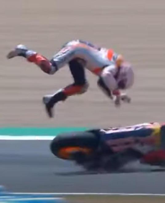 Quartararo matador in Spagna Caduta e paura per Marquez 