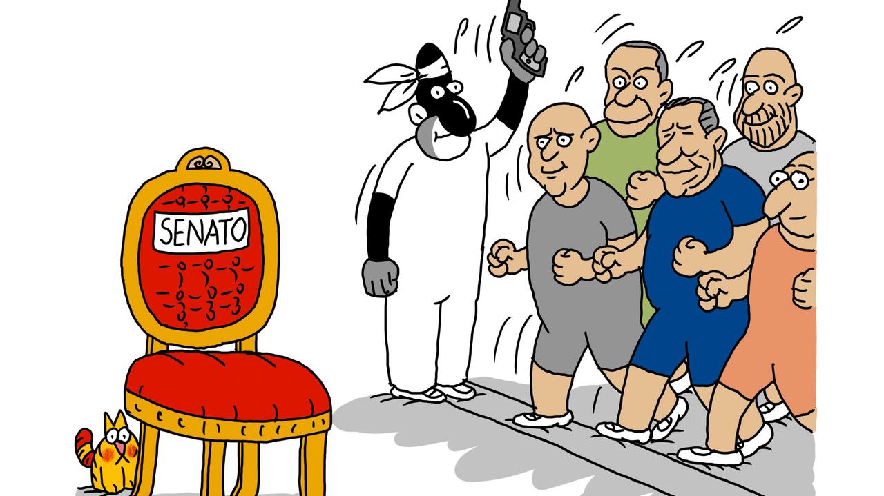 La vignetta di  Gef: partiti in agitazione per il totocandidato