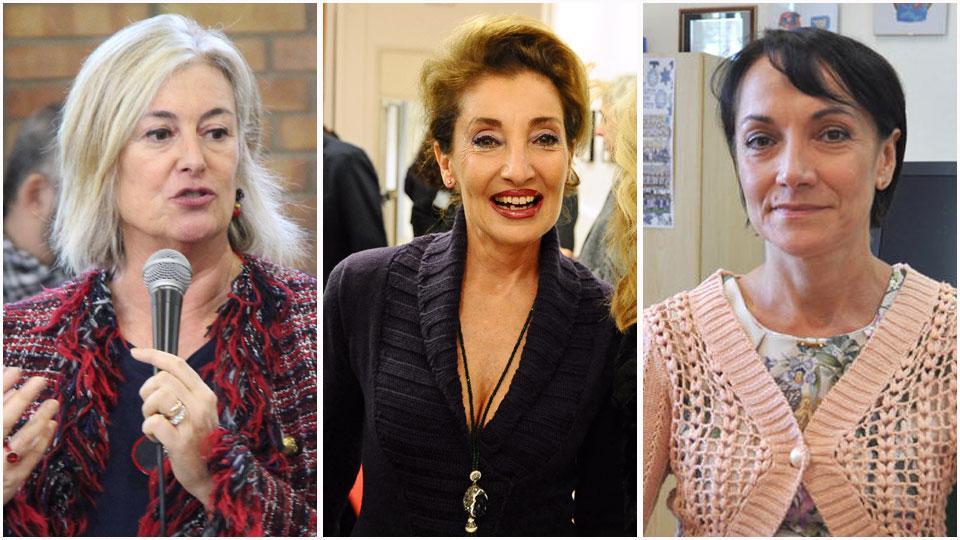 Teresa Cini (Micali), Daniela Tramontani (Mattei) e Teresa Scognamiglio (Solvay)