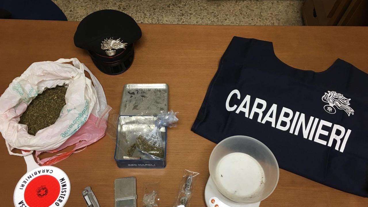 Un sequestro di marijuana (foto d'archivio)