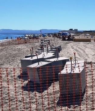 Il cantiere è regolare, i blocchi di cemento hanno l’ok del Comune